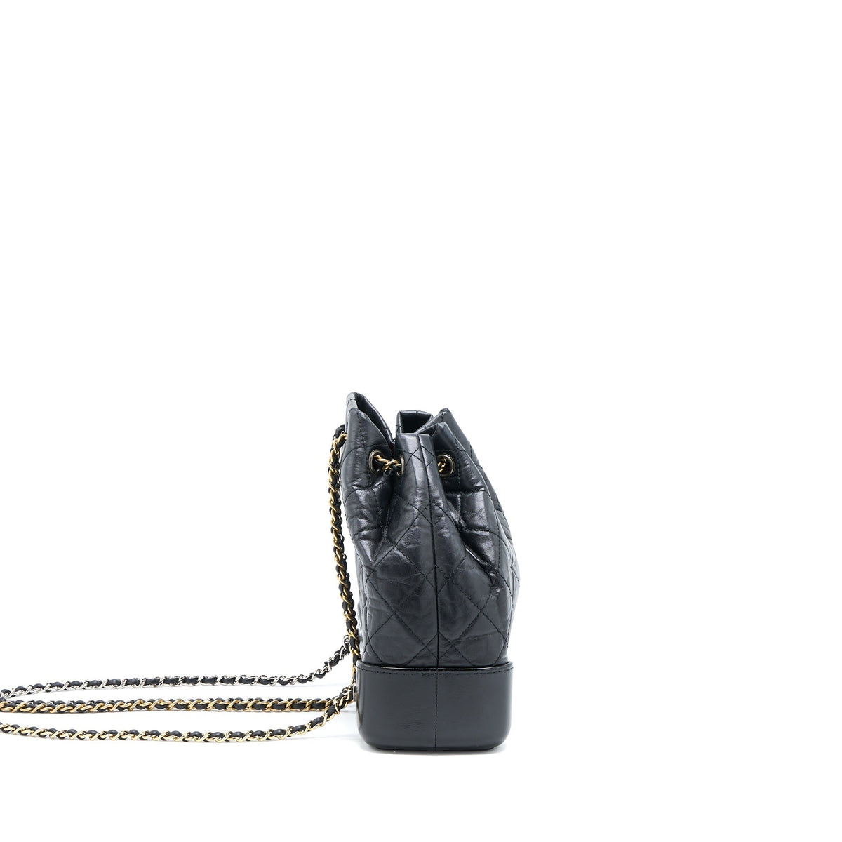 SMALL GABRIELLE BACKPACK AGED CALFSKIN BLACK MULTICOLOUR HARDWARE