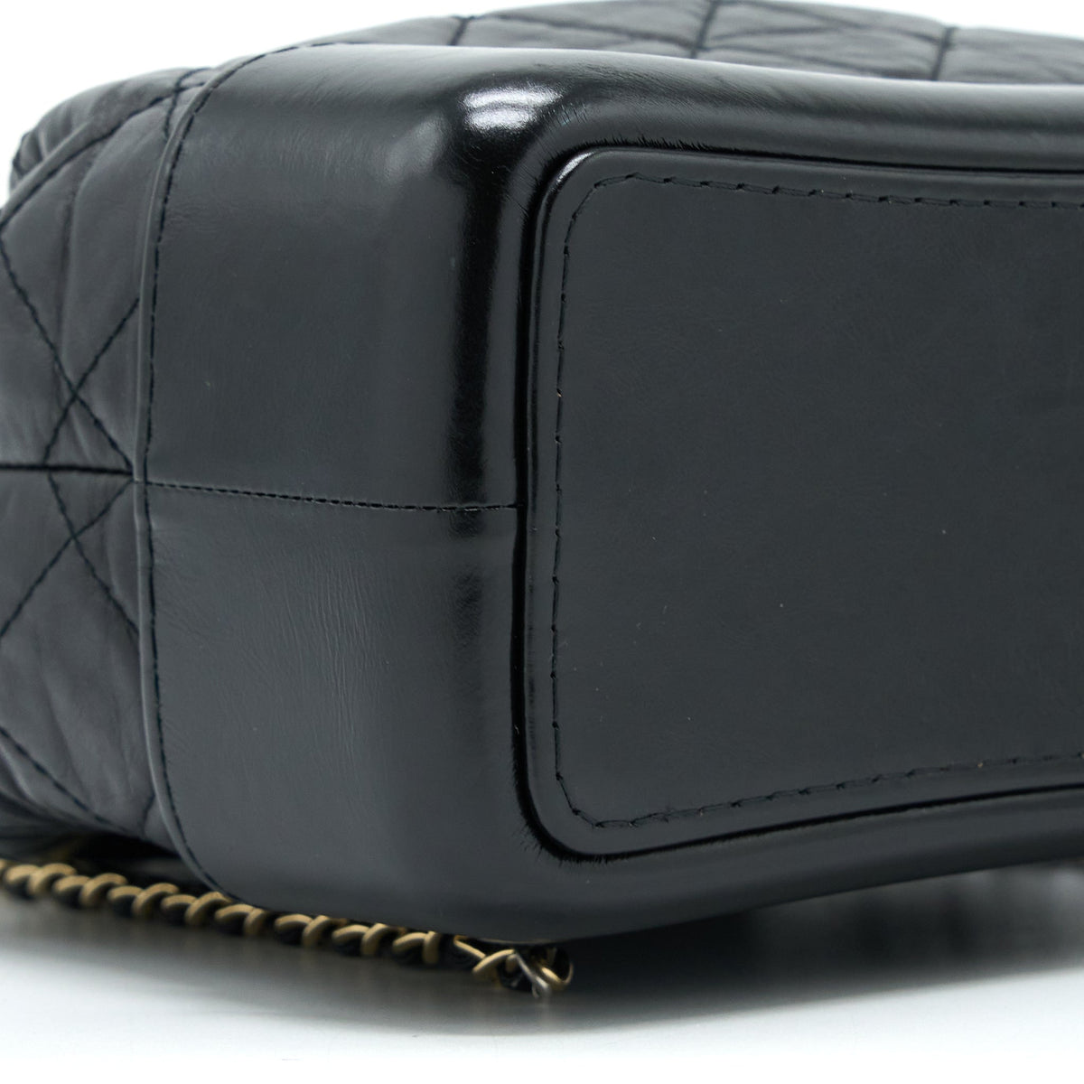 SMALL GABRIELLE BACKPACK AGED CALFSKIN BLACK MULTICOLOUR HARDWARE